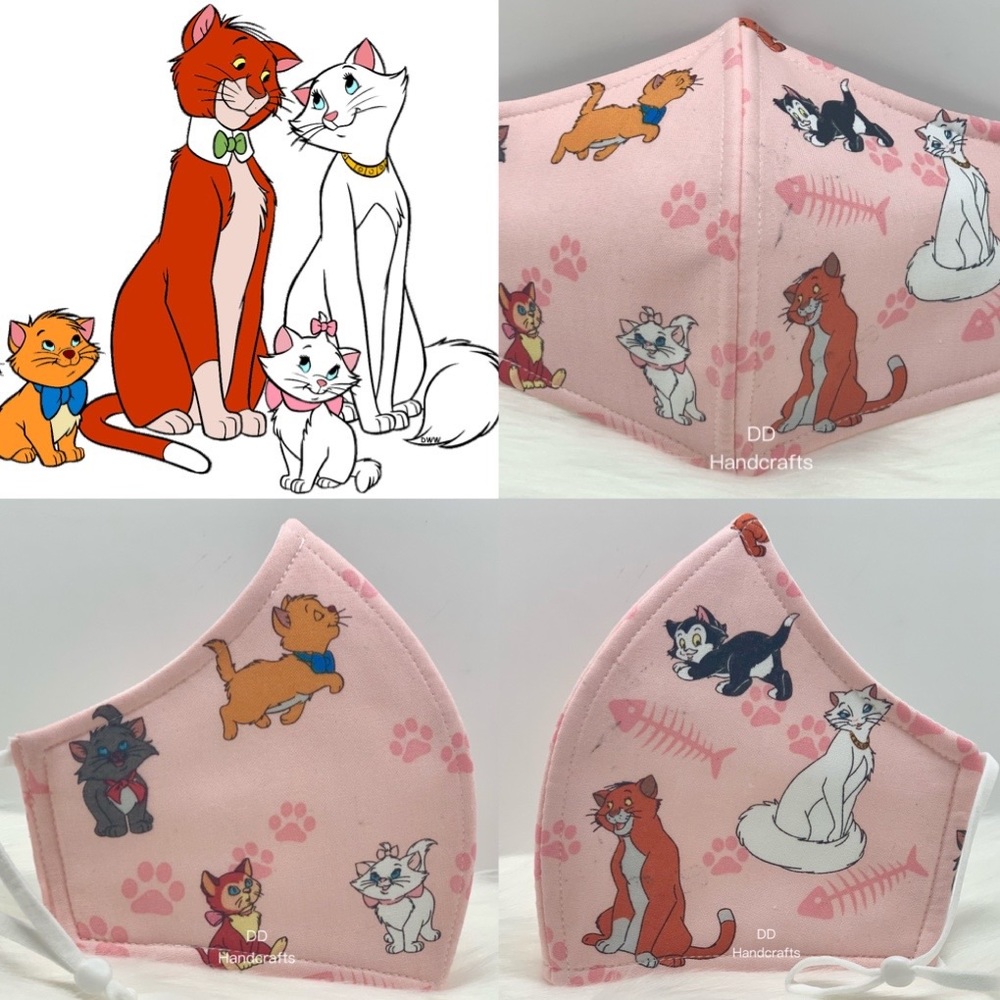 Disney Cats designer adult face mask #2